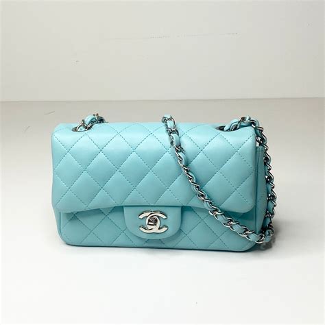 blue chanel mini bag|tiffany blue chanel bag.